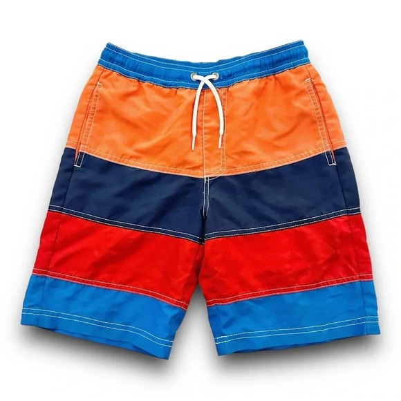 Hanna Andersson | Wide Stripe Swim Trunks (6-7 yrs) 💦 - Picture 1 of 4